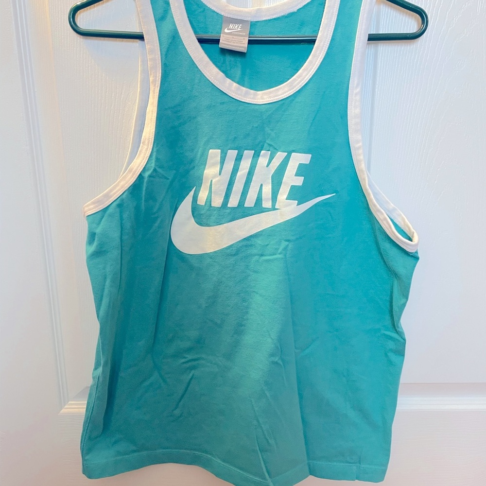 Turquoise Nike Sportswear Tank Top L